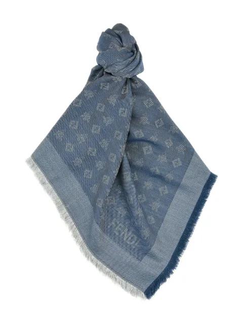 logo scarf by FENDI