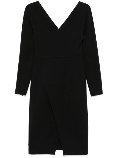 long-sleeve midi dress by FENDI