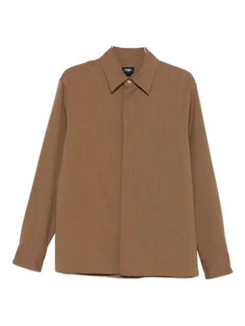 long-sleeve wool shirt by FENDI