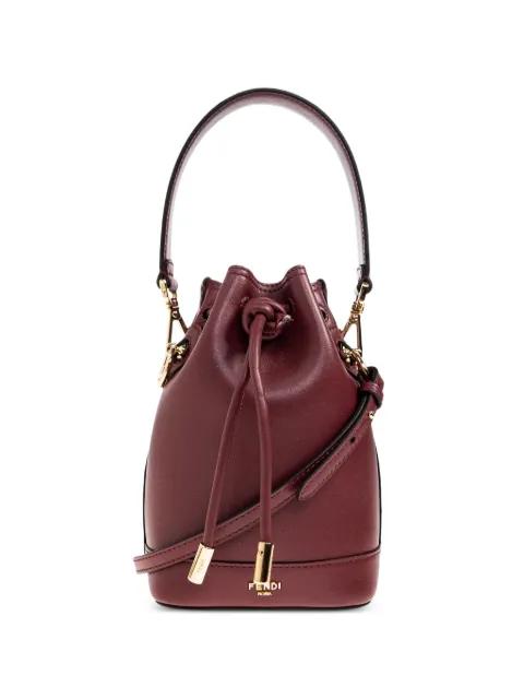 mini Mon Tresor drawstring leather tote bag by FENDI