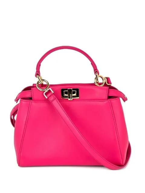 mini Peekaboo leather tote bag by FENDI