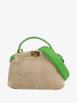 mini Peekaboo raffia shoulder bag by FENDI