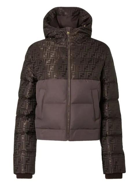 monogram hoodied jacket by FENDI