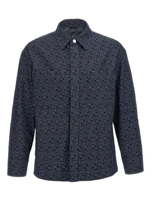 monogram-pattern shirt jacket by FENDI