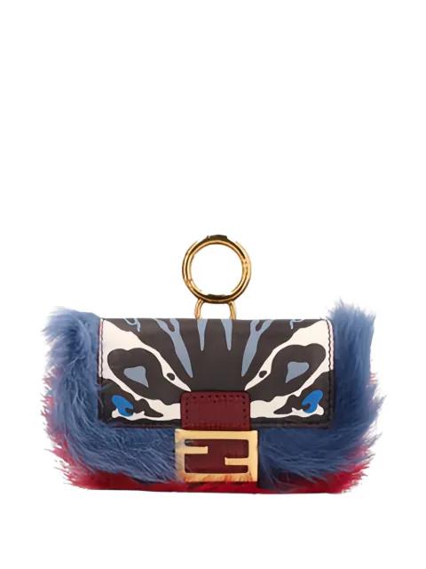 nano Baguette leather bag charm by FENDI