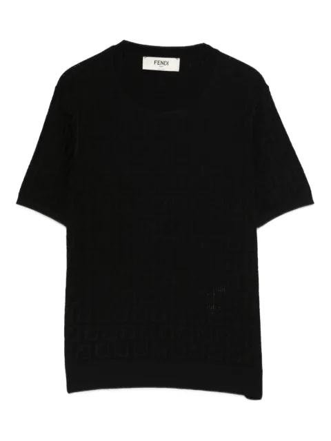pattern short-sleeve top by FENDI