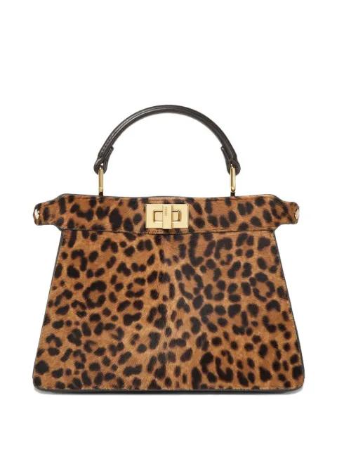petite Peekaboo ISeeU leopard-print tote bag by FENDI
