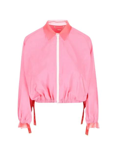 pink bomber jacket by FENDI