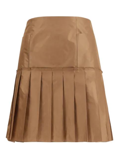 pleated silk taffeta mini skirt by FENDI