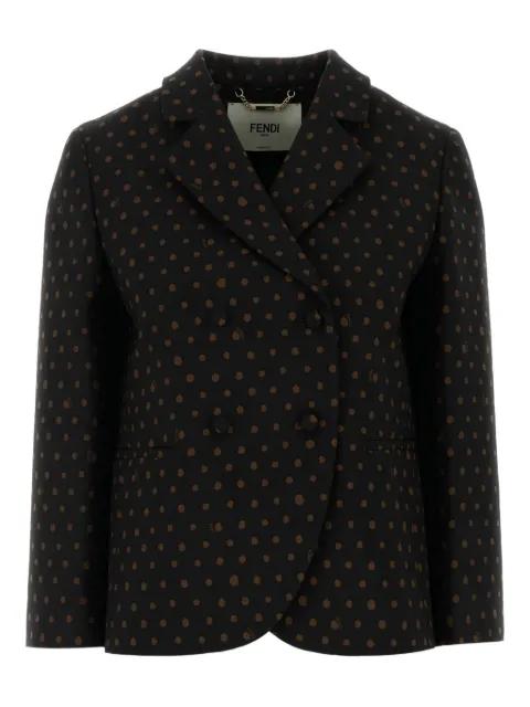 polka-dot double-breasted blazer by FENDI