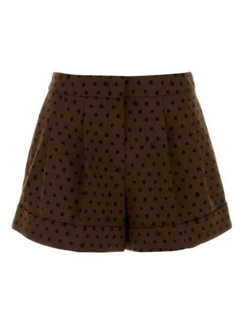polka-dot pattern tailored shorts by FENDI