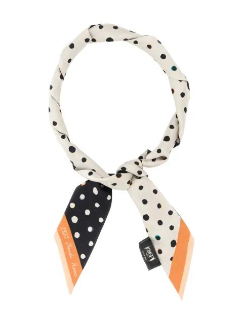 polka-dot silk scarf by FENDI