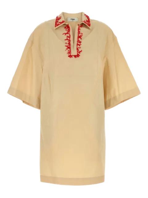 poplin mini dress by FENDI