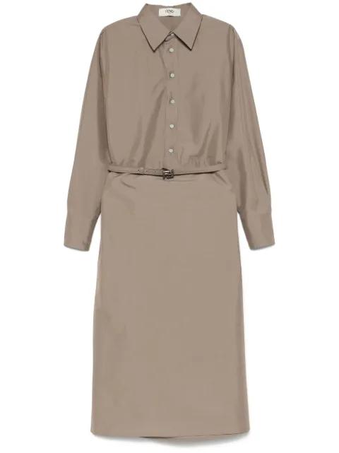 poplin shirt dress by FENDI