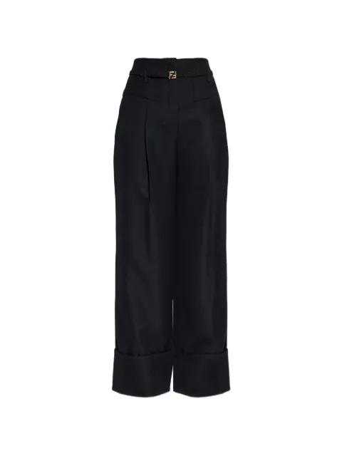 poudre wool trousers by FENDI