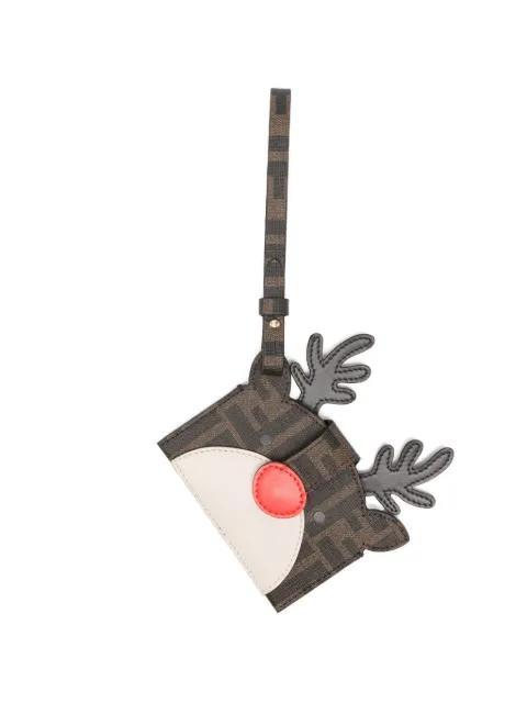 reindeer-motif card holder by FENDI