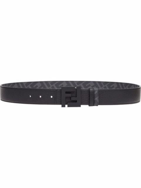 reversible logo-buckle belt by FENDI