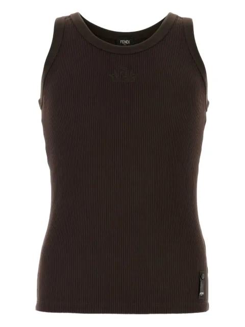 ribbed tank top by FENDI