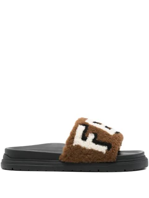 shearling slides by FENDI