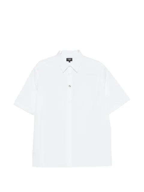 short-sleeve logo-plaque shirt by FENDI