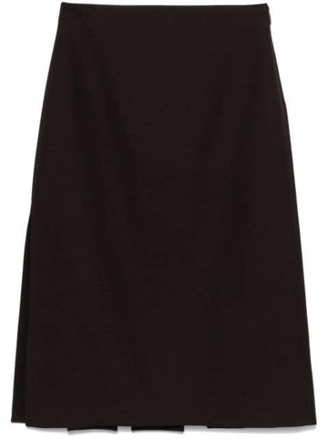 slit-detailed midi skirt by FENDI