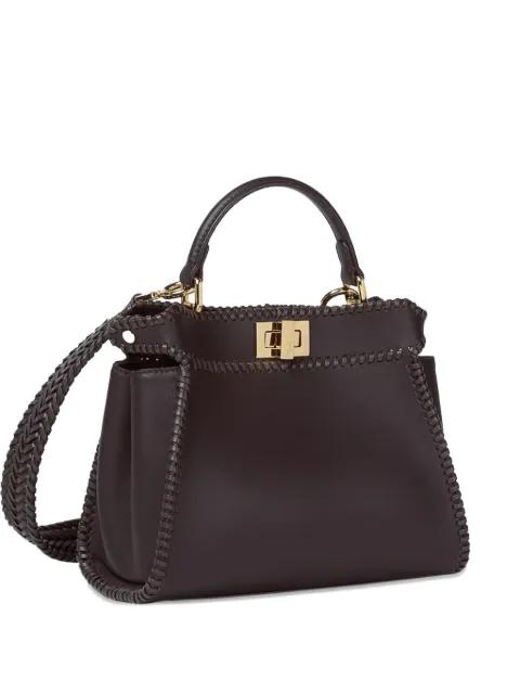 small Peekaboo braided tote bag by FENDI