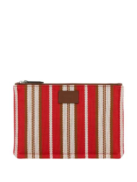 small striped canvas clutch by FENDI