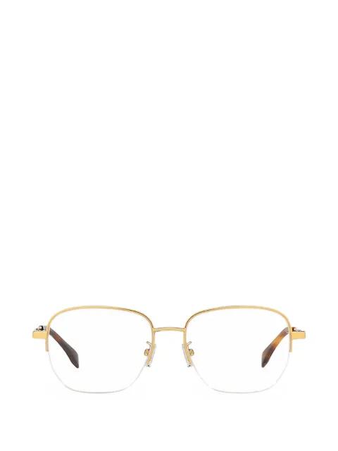 square semi-rim glasses by FENDI