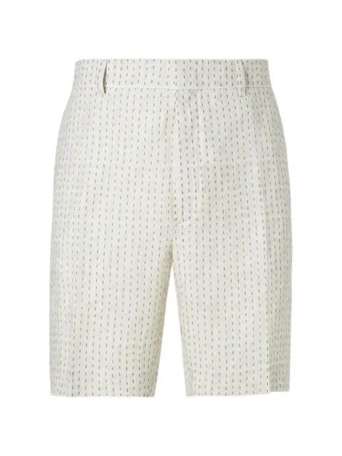 stitching linen trousers by FENDI