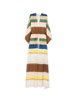 striped draped jumpsuit by FENDI