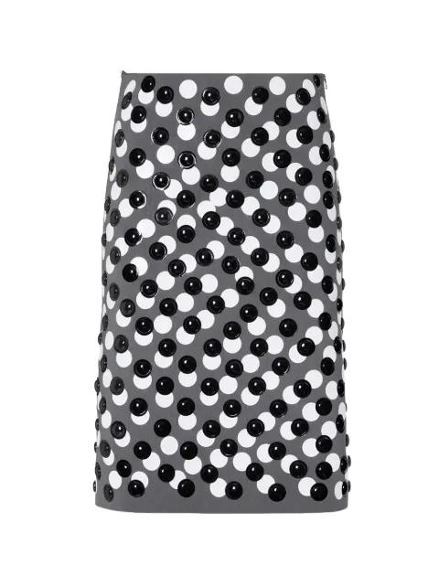 studded zip skirt by FENDI