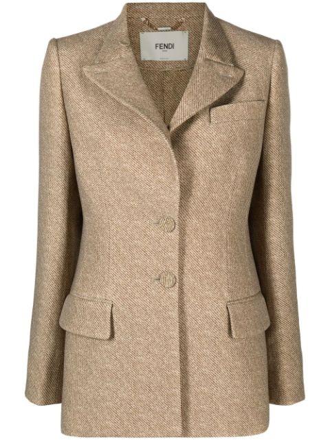 tailored button-fastening jacket by FENDI