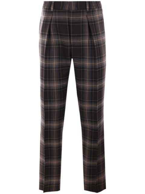 tartan trousers by FENDI