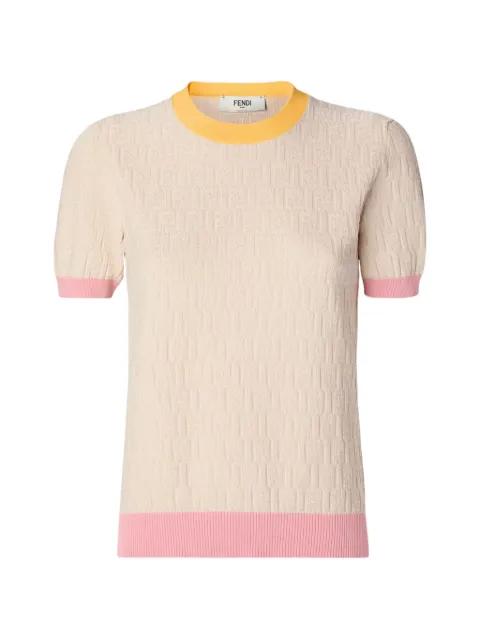 textured T-shirt by FENDI