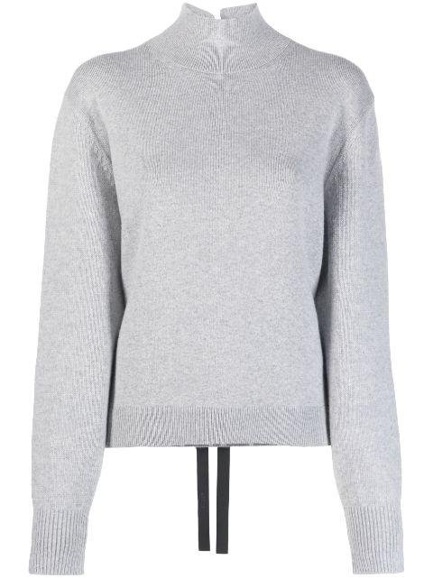 tied-back knitted pullover by FENDI