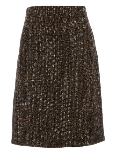tweed A-line skirt by FENDI