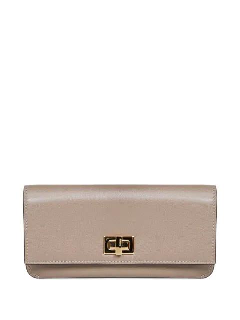 twist-lock leather wallet by FENDI