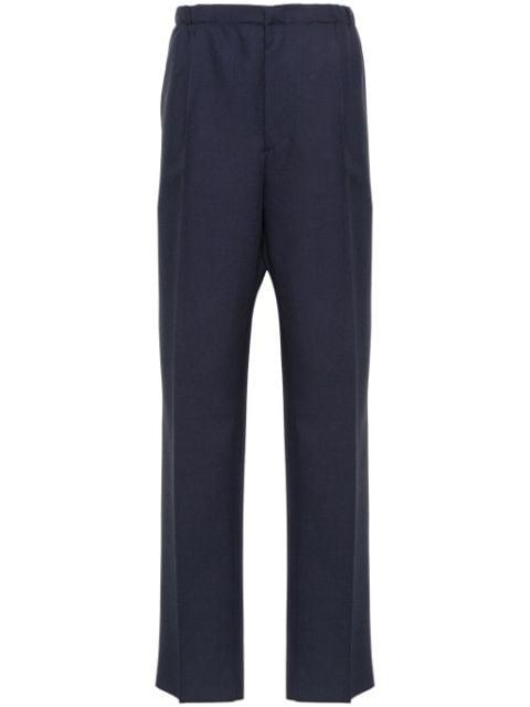 virgin-wool straight-leg trousers by FENDI
