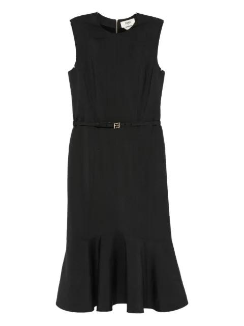 wool-blend dress by FENDI
