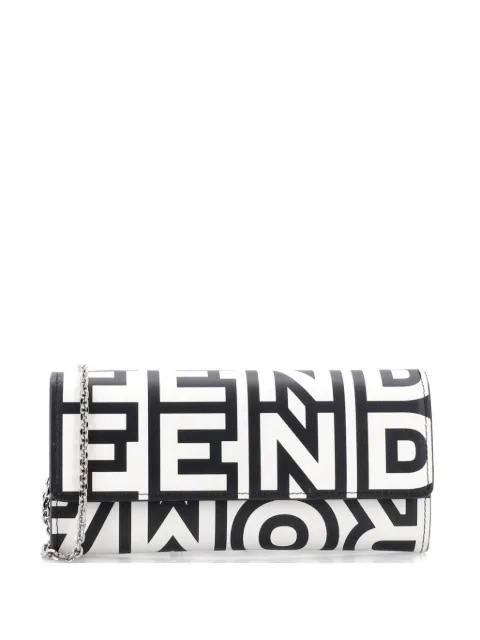 x Marc Jacobs Wallet on Chain Printed Leather crossbody bag by FENDI