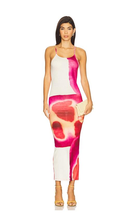 Feners Lagarta Dress in Fuchsia by FENERS
