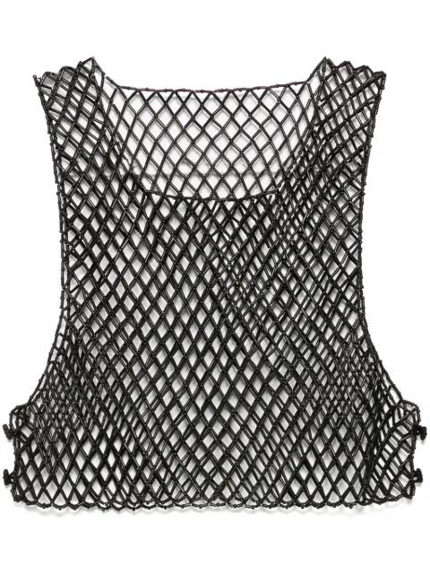 Bamboo vest by FENG CHEN WANG