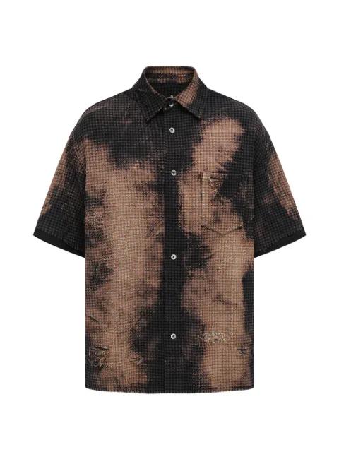 Decayed Check shirt by FENG CHEN WANG