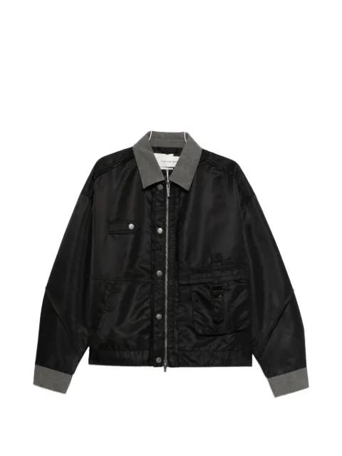 button-details bomber jacket by FENG CHEN WANG