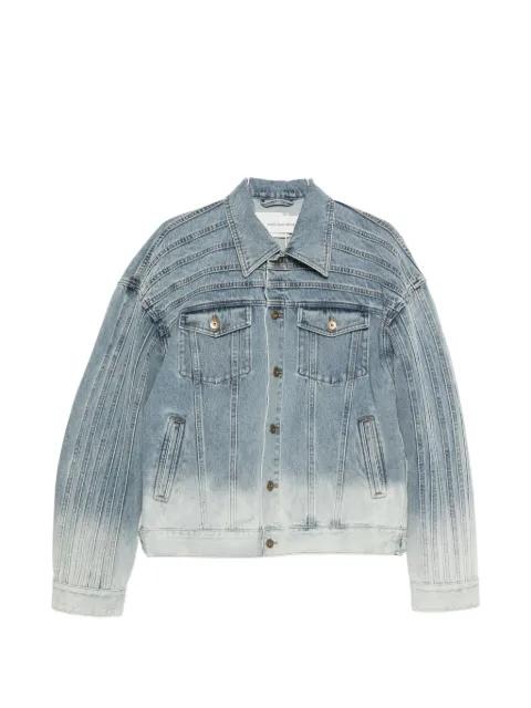 button-up denim jacket by FENG CHEN WANG