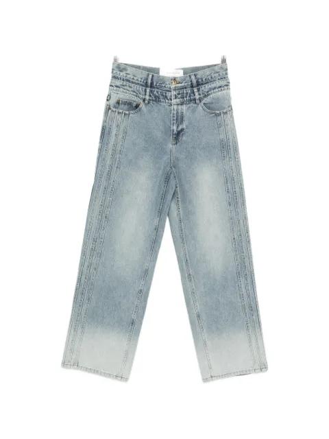 faded-effect denim jeans by FENG CHEN WANG