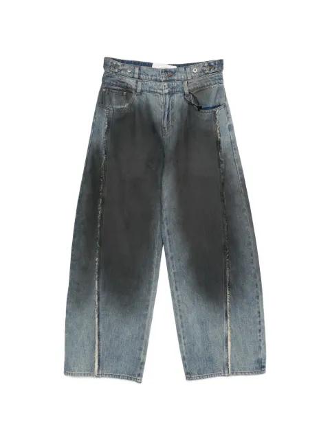faded wide trousers by FENG CHEN WANG