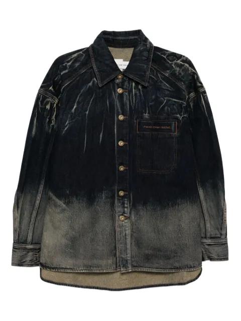 gradient denim jacket by FENG CHEN WANG