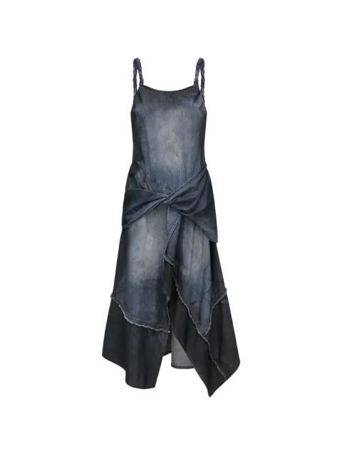 layered twisted-detail dress by FENG CHEN WANG