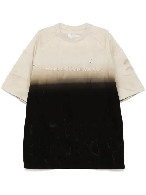 logo patch T-shirt by FENG CHEN WANG